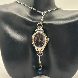 Silver & Black Swap Watch Pendant